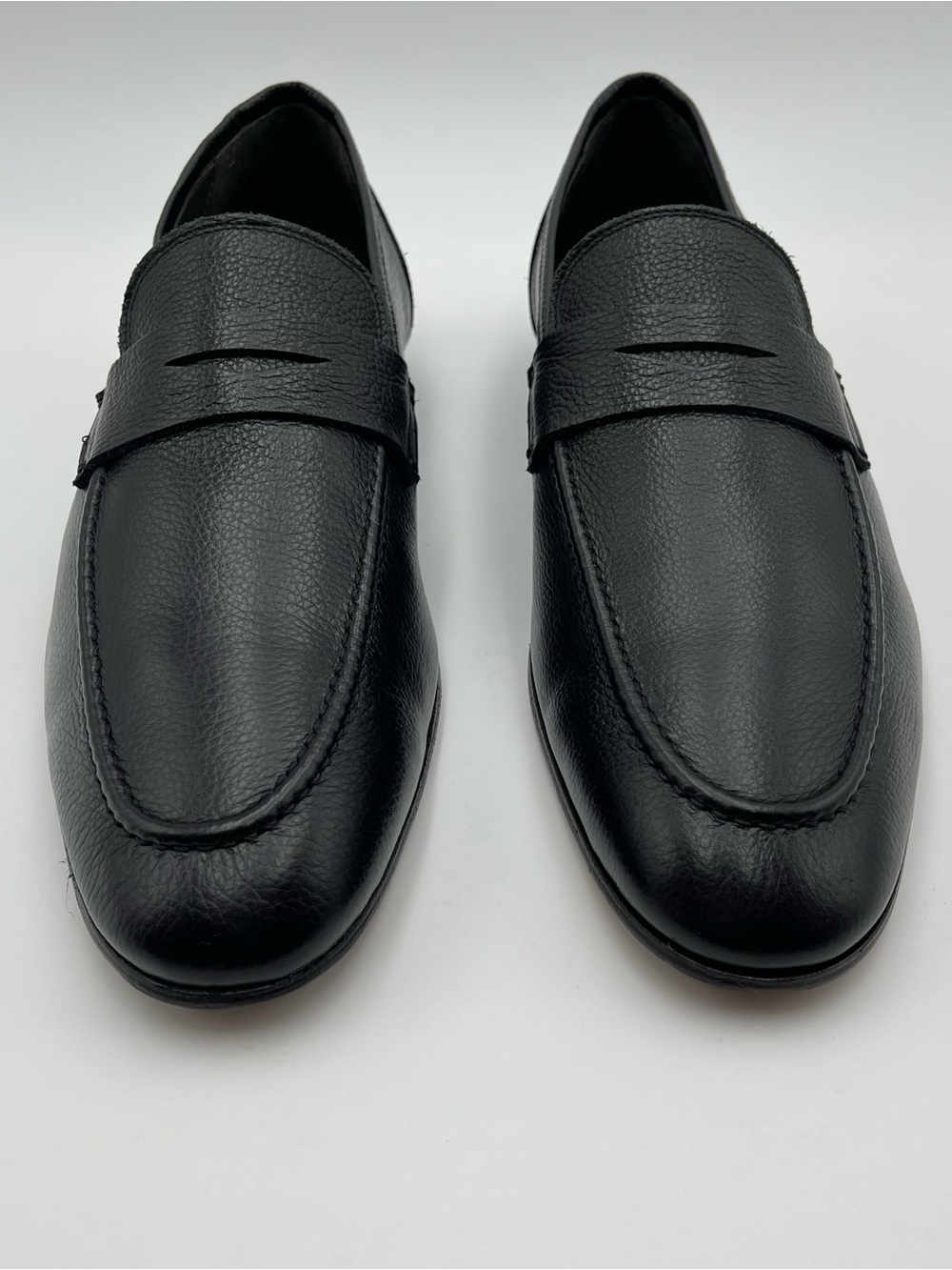 TO BOOT NEW YORK “DEVILLE” -SZ 12-Black pebbled Leather- Penny Loafers MSRP $450 - Picture 16 of 16